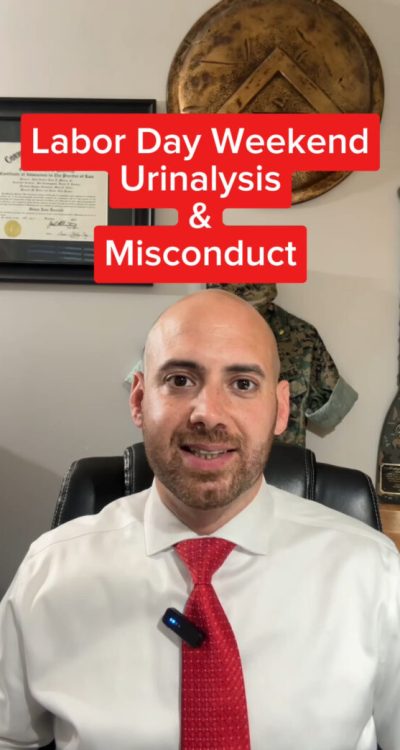 Labor Day Urinalysis and Misconduct